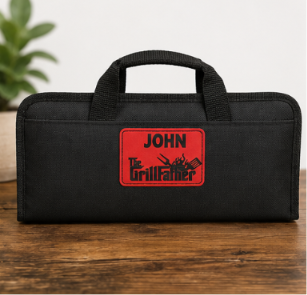 6 Piece Personalized Grill Set- Grill Father (custom designs also available)